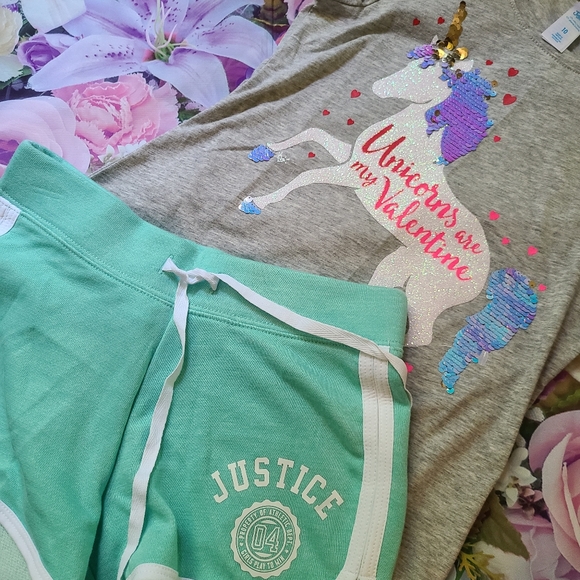 Justice Other - Nwt justice outfit girls 10 top shorts new